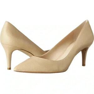 [US7.5/EU37.5]Vince Camuto Tanela Blush Pink Suede  Pointed Toe Pump 3”Heels